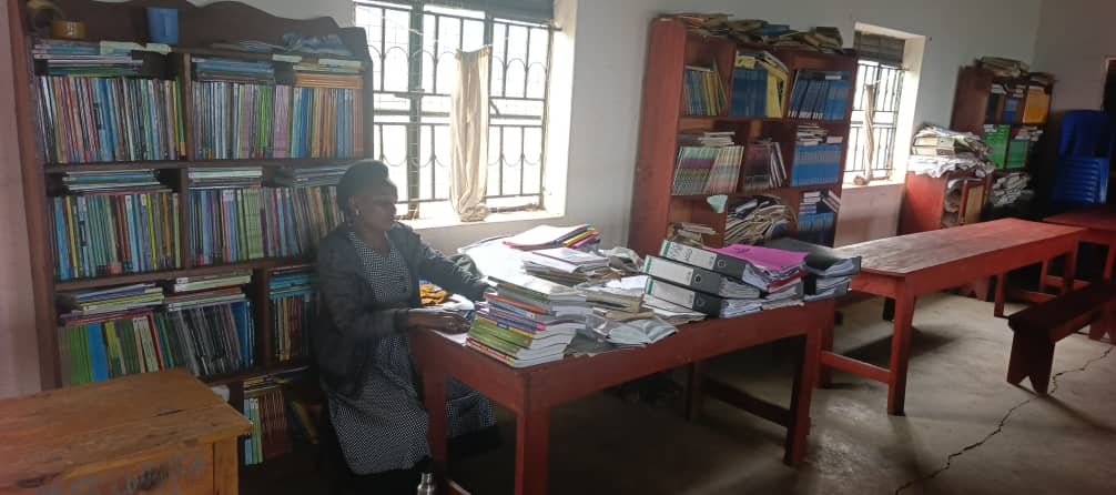 Library study area at St Charles Lwanga SS Zorooma